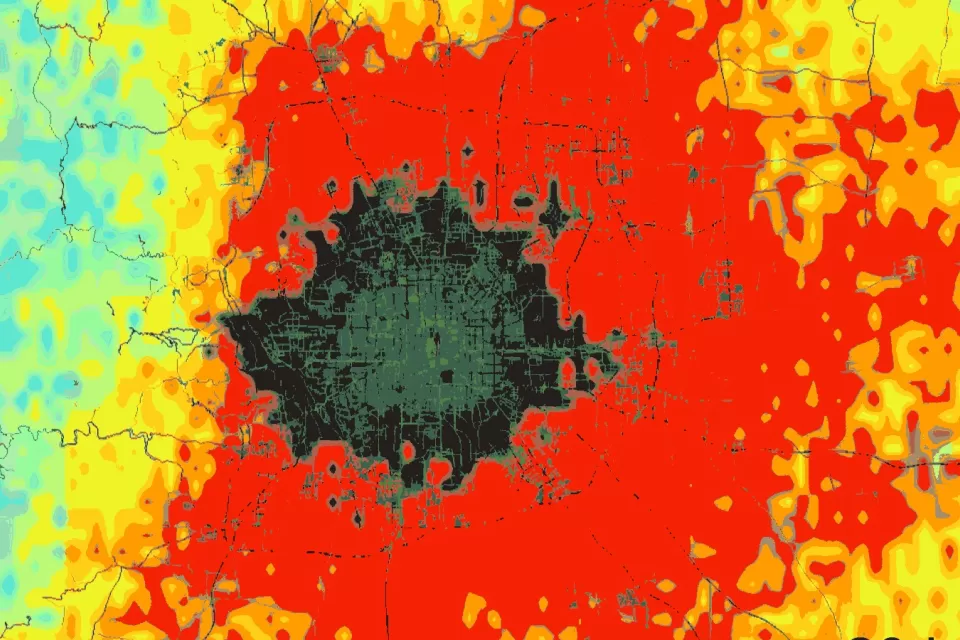 China Sprawl Map